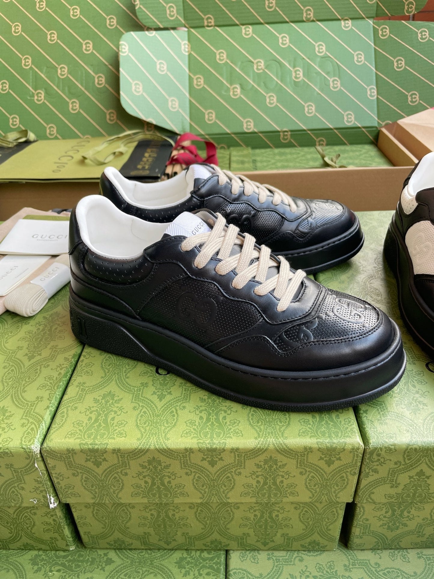 GG 26 Sneaker Black Calfskin 632886