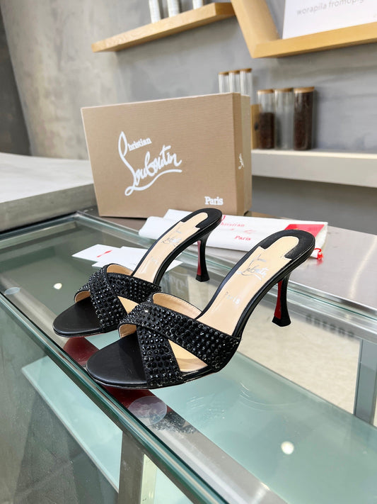 Christian Louboutin Mariza Is Back Strass 75mm Sandal 833140