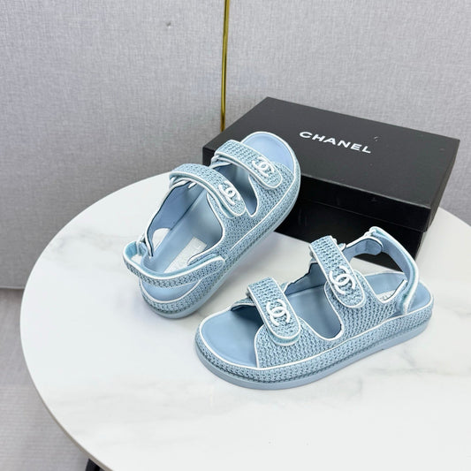 Chanel 2026 Dad Sandal Woven Sheepskin 904401