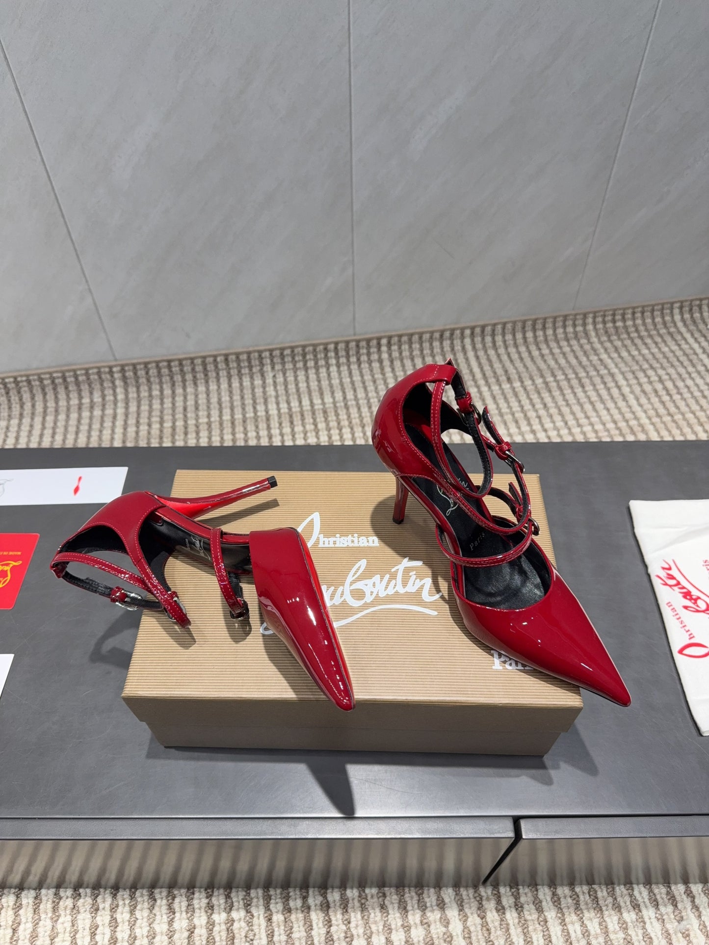 CL 26SS High Heel Pump 100 Red Patent Leather 613871