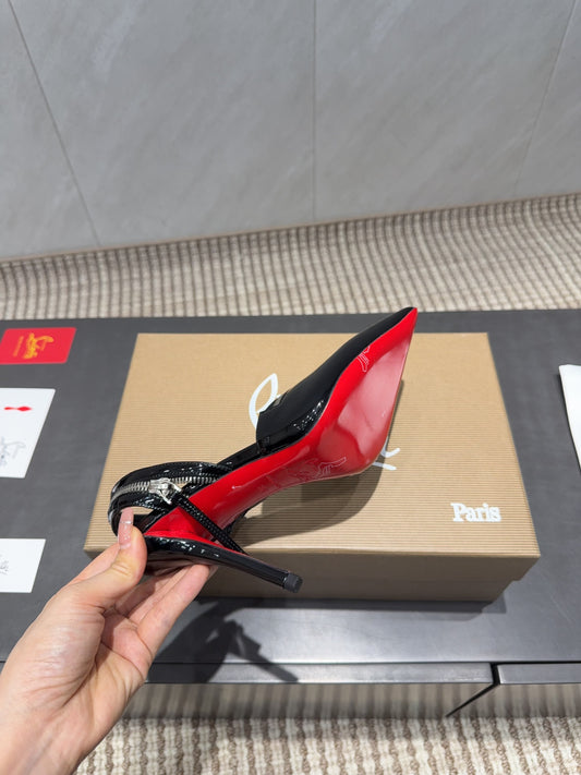 CL 26SS Slingback 100 Black Patent Leather 613787