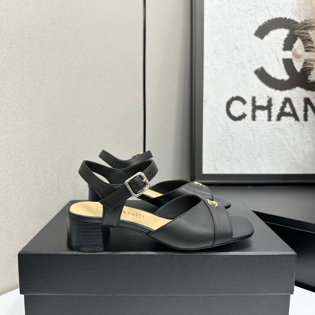 CC 2026 Mary Jane Sandals 45 Black Cowhide 668114