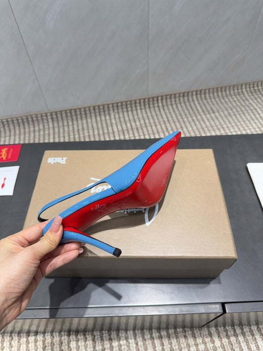 CL 26SS Slingback 100 Blue Patent Leather 613986