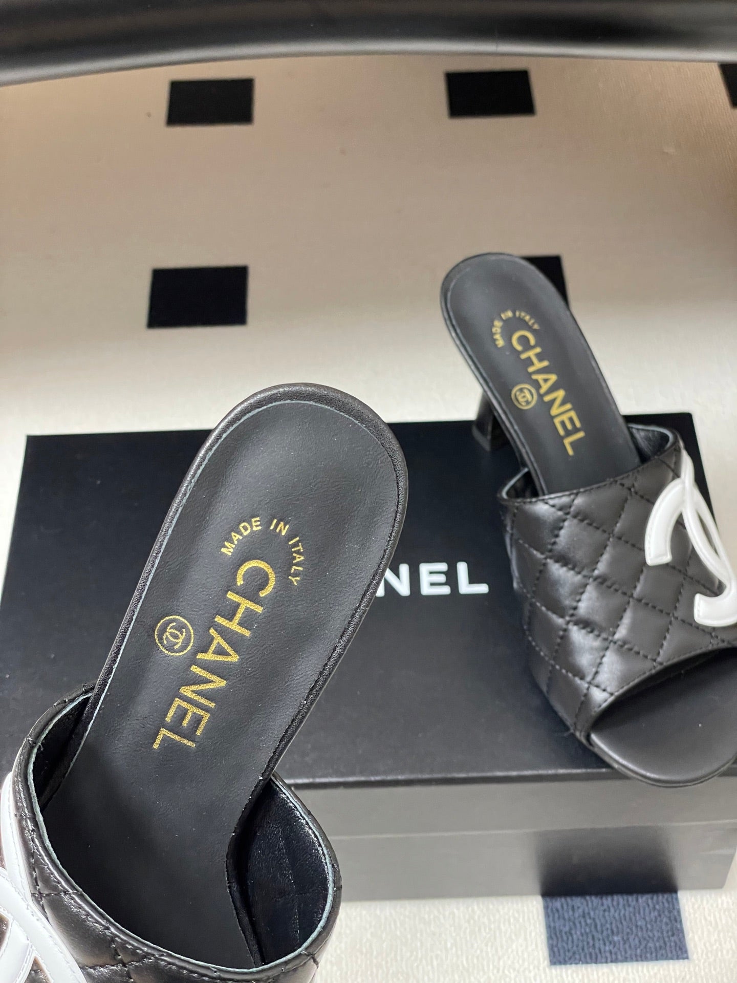 Chanel 2026 High-Heeled Sandals Lambskin Sheepskin 834712