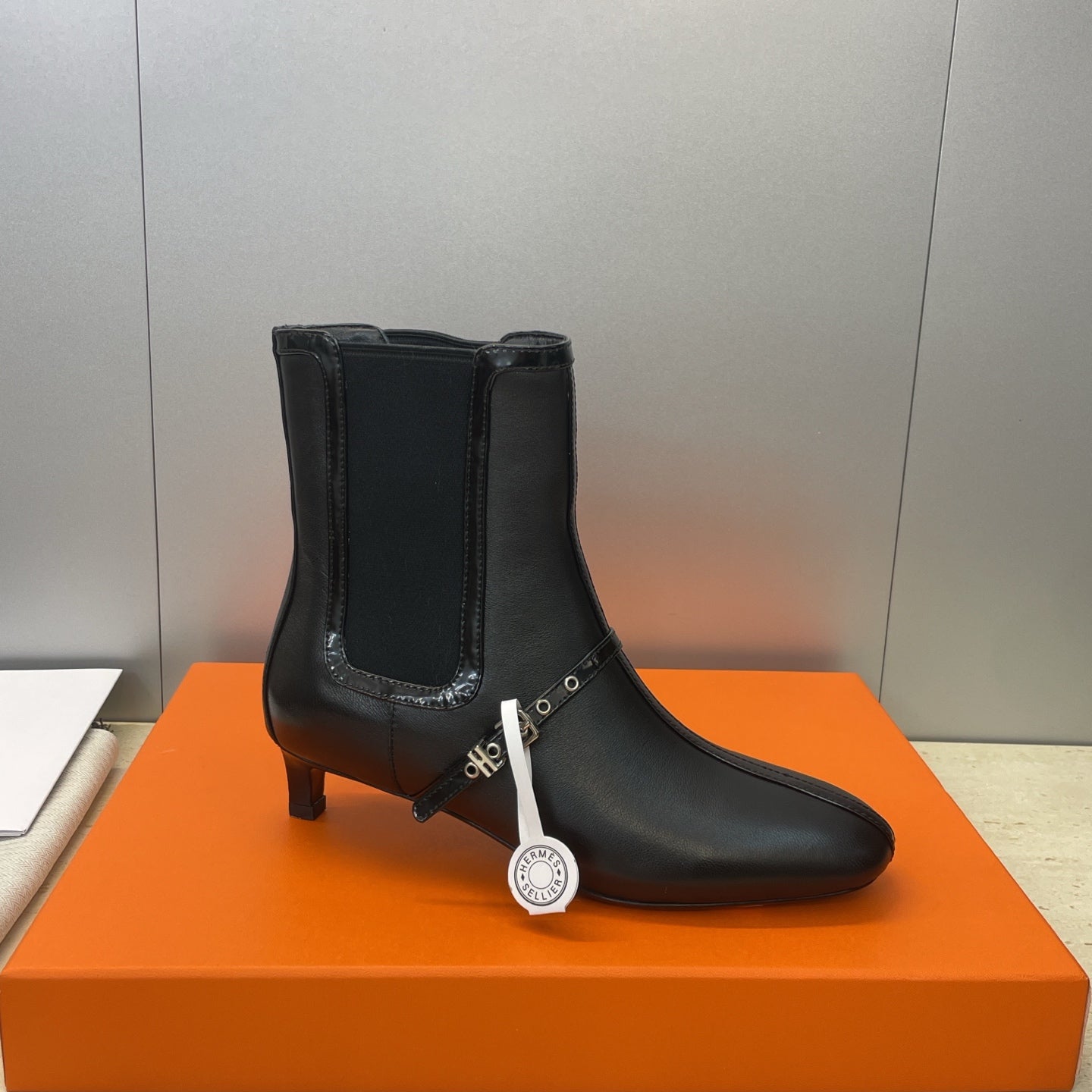 HM 26ss Lolita Chelsea Boots 40 Black Calfskin 607087