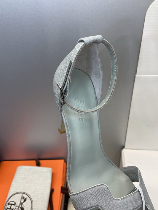 HM 26ss High Heel Sandals 105 Light Gray Cowhide 607126