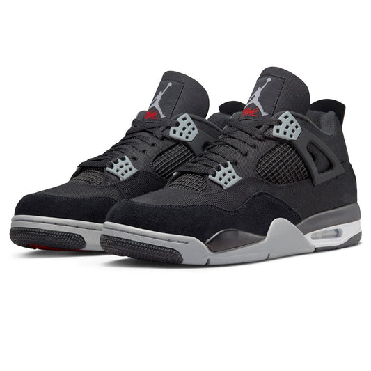Jordan 4 Retro SE Black Canvas Sneakers - Basketball Legend