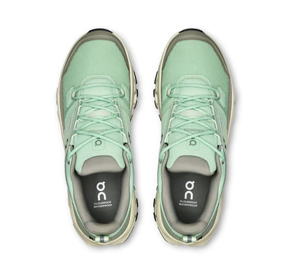 ON Women's Cloudrock Low Waterproof Mineral/Aloe