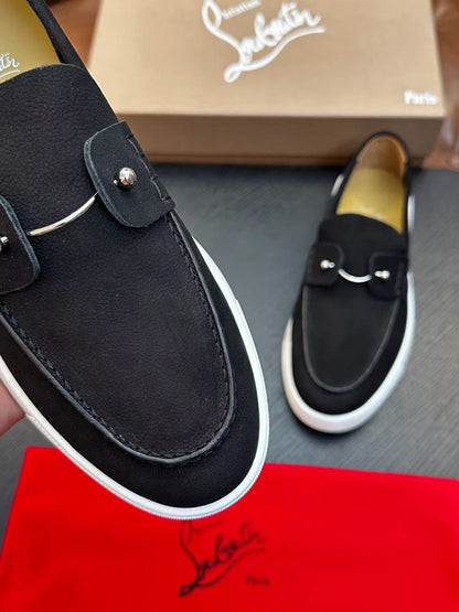 Christian Louboutin Chambeliboat Loafer Black Suede