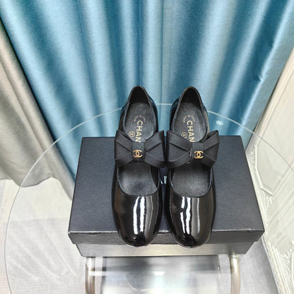 Chanel 2026 Bow Mary Jane Shoe Calfskin Patent Leather 711731