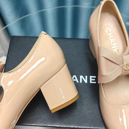 Chanel 2026 Bow Mary Jane Shoe Calfskin Patent Leather 711731