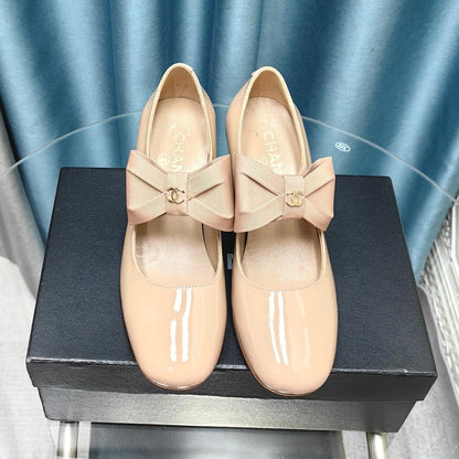 Chanel 2026 Bow Mary Jane Shoe Calfskin Patent Leather 711731