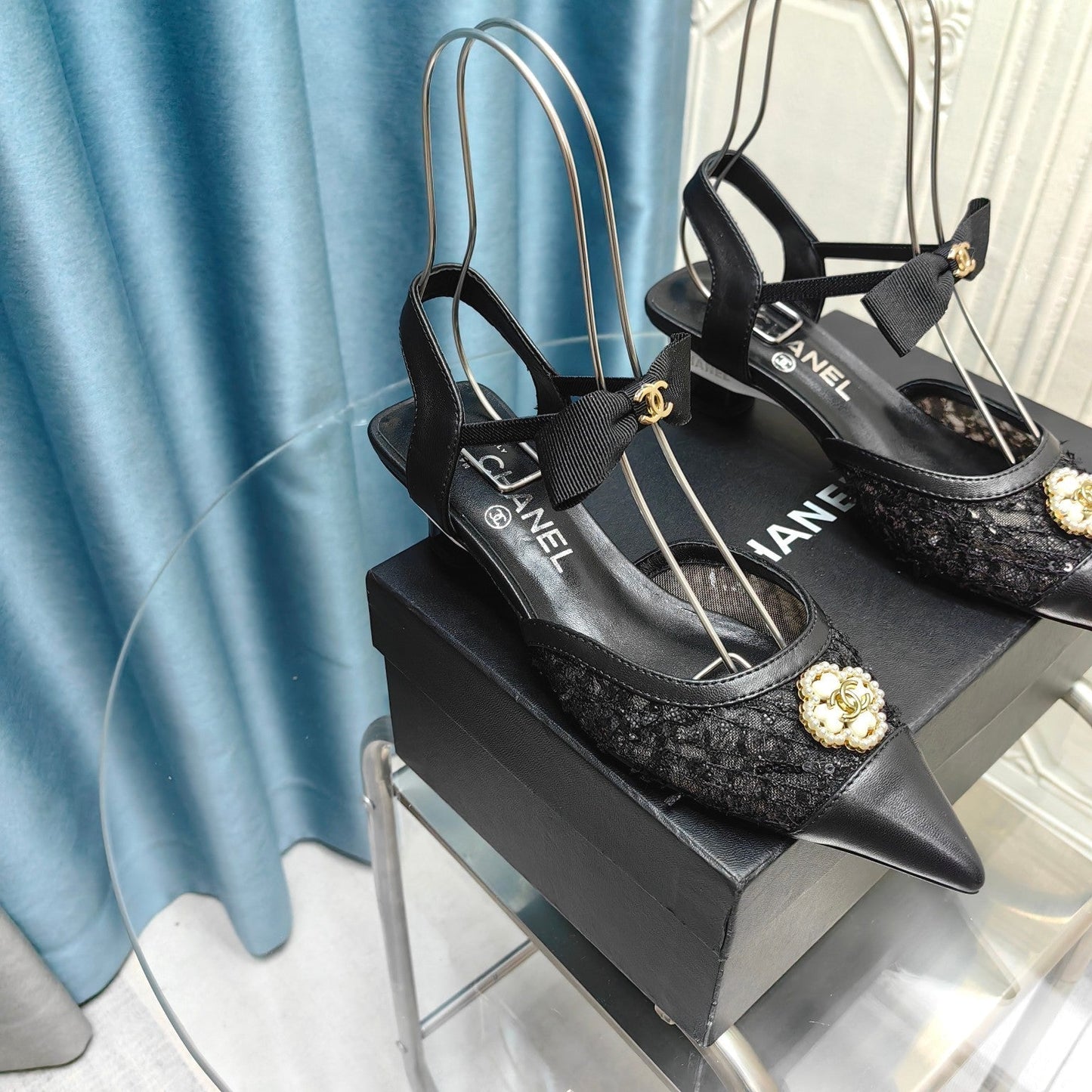 Chanel 2026 Sandal Leather Mesh 711142