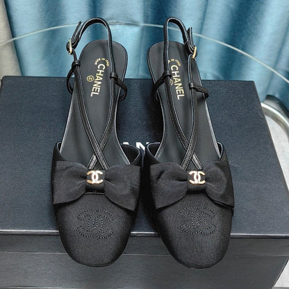 Chanel 2026 Bow Sandal Leather Fabric 711161