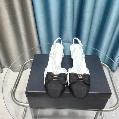 Chanel 2026 Bow Sandal Leather Fabric 711161