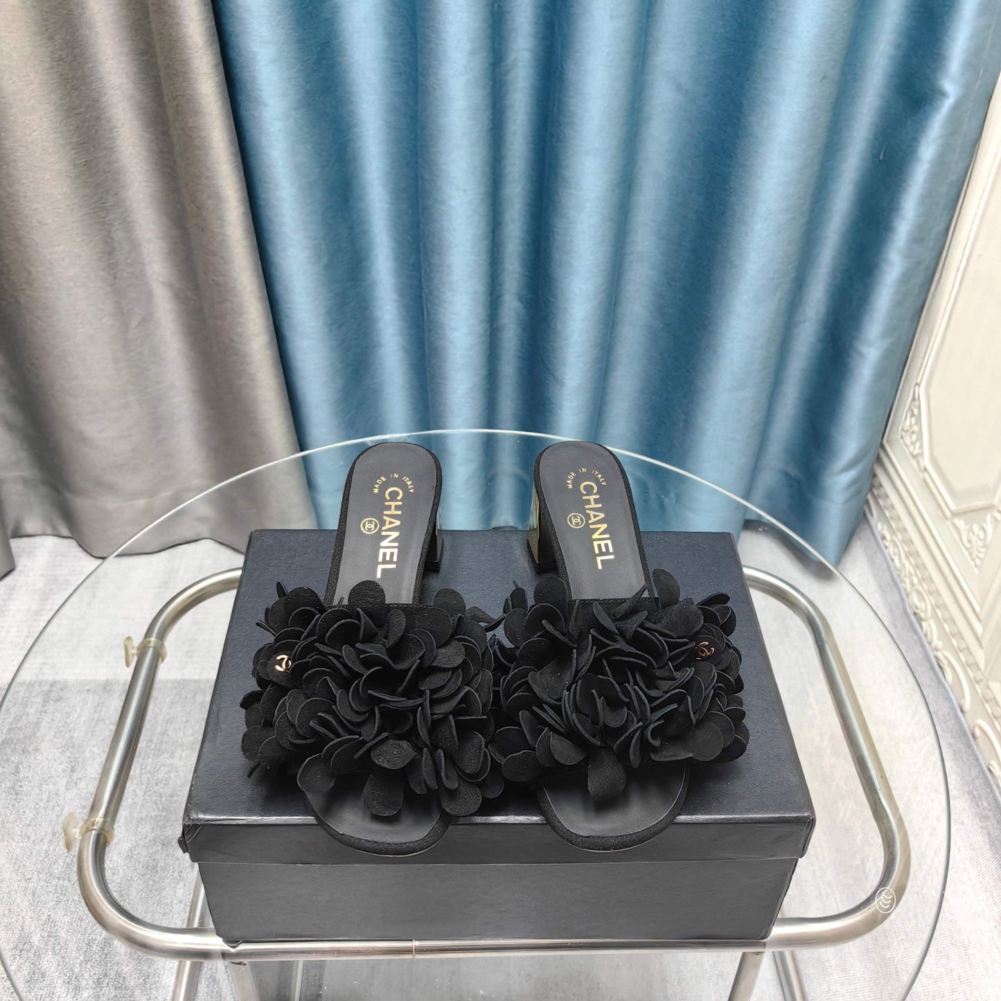 Chanel 2026 Floral Sandal Suede Sheepskin 710701