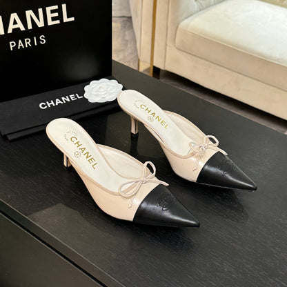 CC 2026 High Heel Mule 65 Two Tone Sheepskin