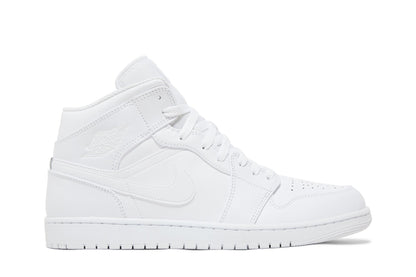 Air Jordan 1 Mid Triple White Sneakers - Elite Edition | Designer Kicks