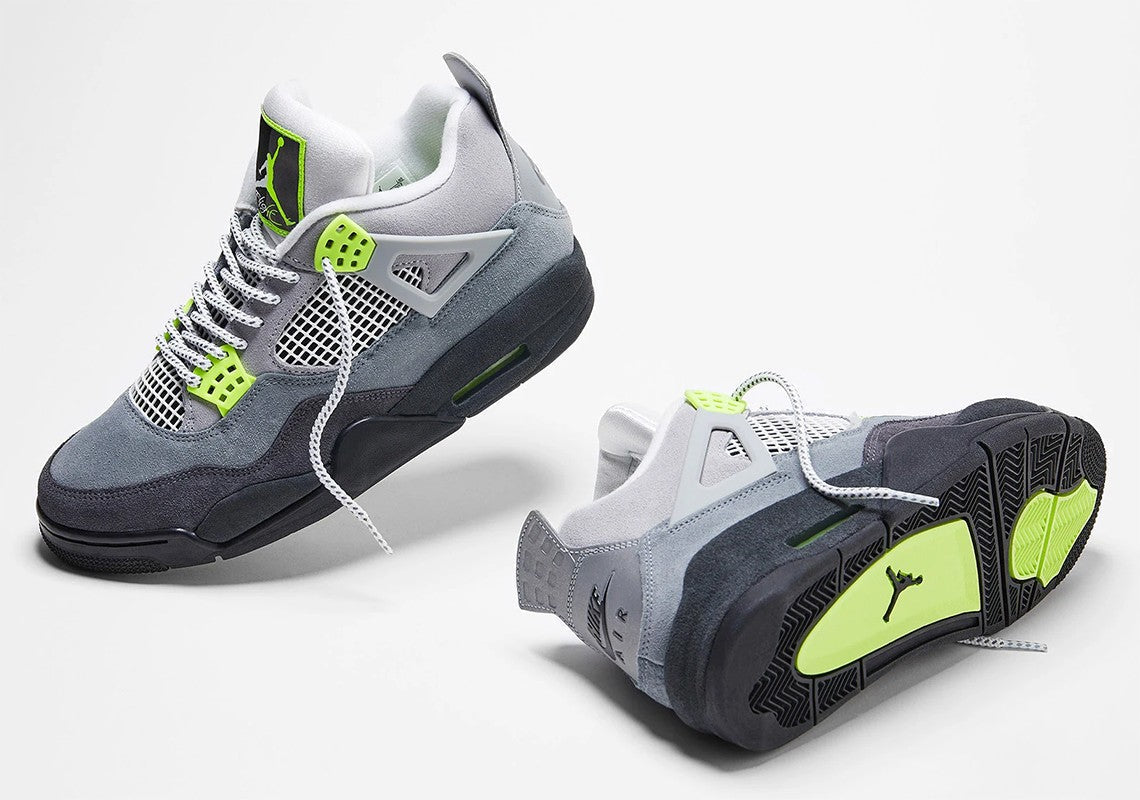 Air Jordan 4 Retro SE Neon 95 CT5342 Sneakers - Collaboration Release