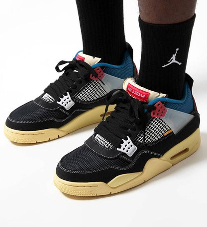 Air Jordan 4 Retro Union Off Noir Sneakers - Collector's Edition