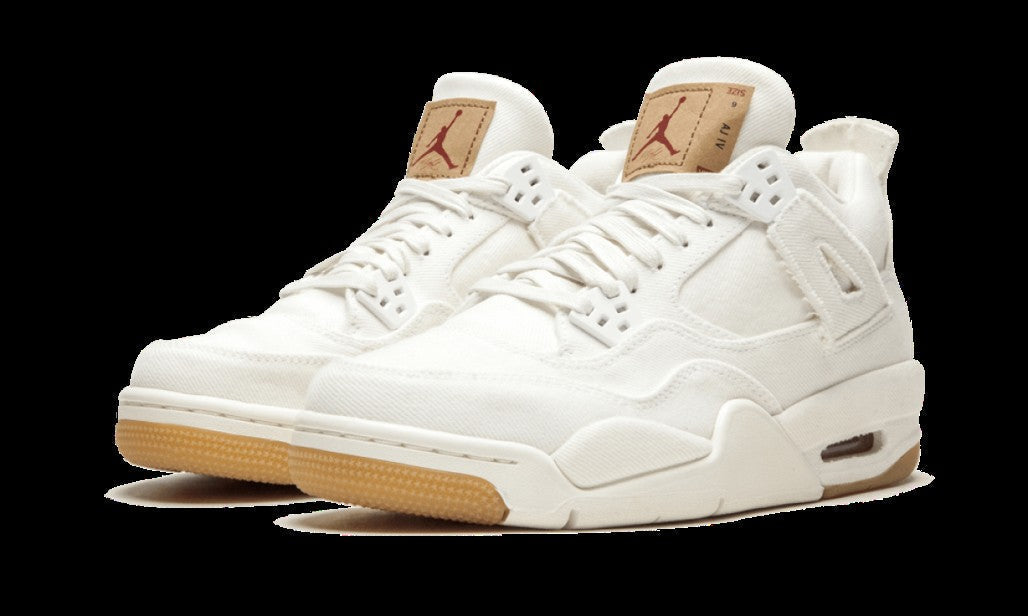 Air Jordan 4 Retro White Denim x Levi’s Sneakers - Prime Pick