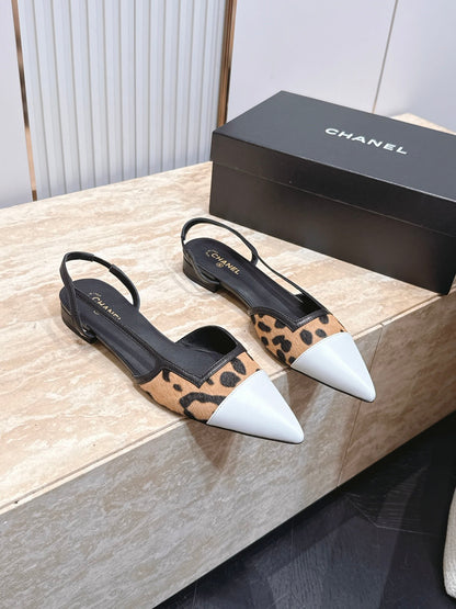 Chanel 2026 Slingback Fabric Calfskin 898954