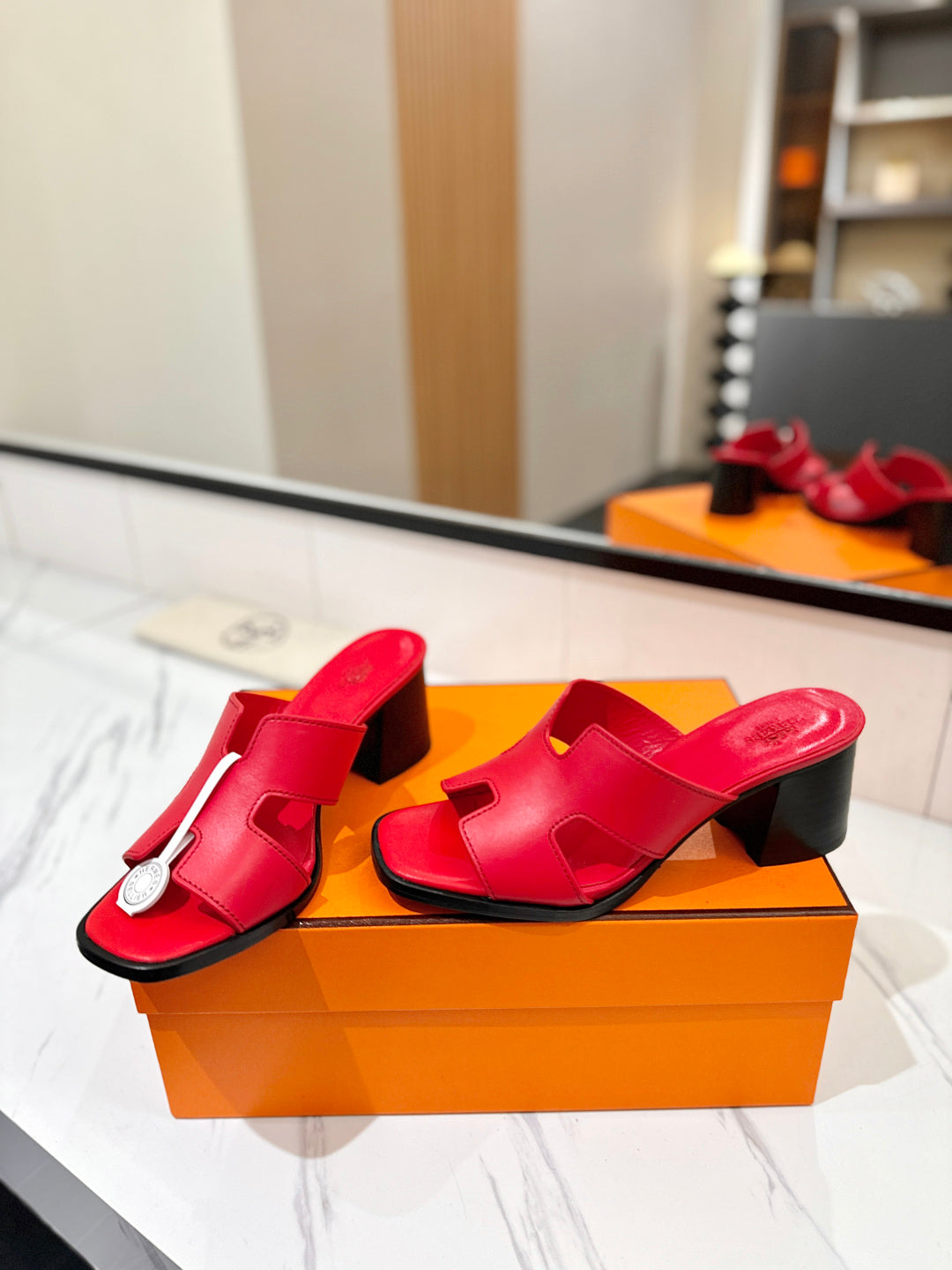 HM 2026 High Heel Sandals 70 Sheepskin