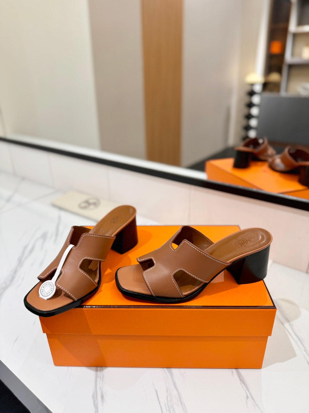 HM 2026 High Heel Sandals 70 Sheepskin