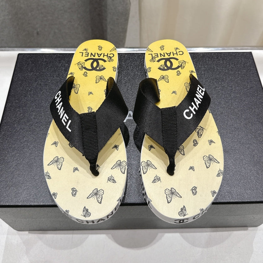 Chanel 2026 Thong Slipper Rubber Fabric 712991