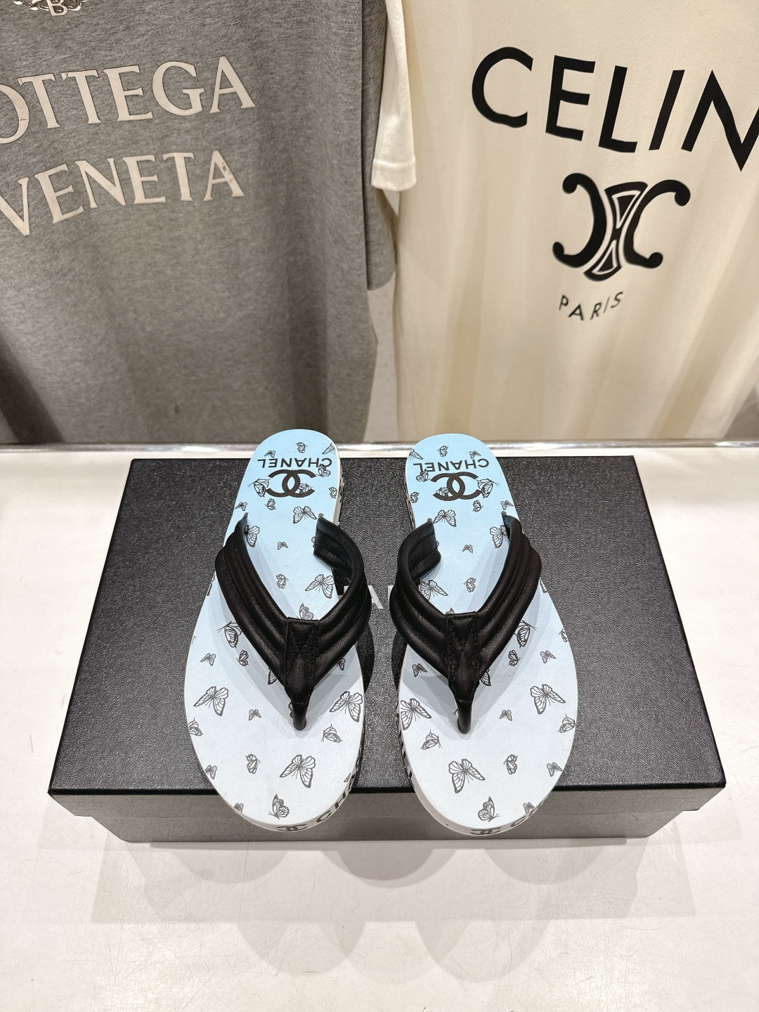 Chanel 2026 Thong Slipper Rubber Fabric 712991