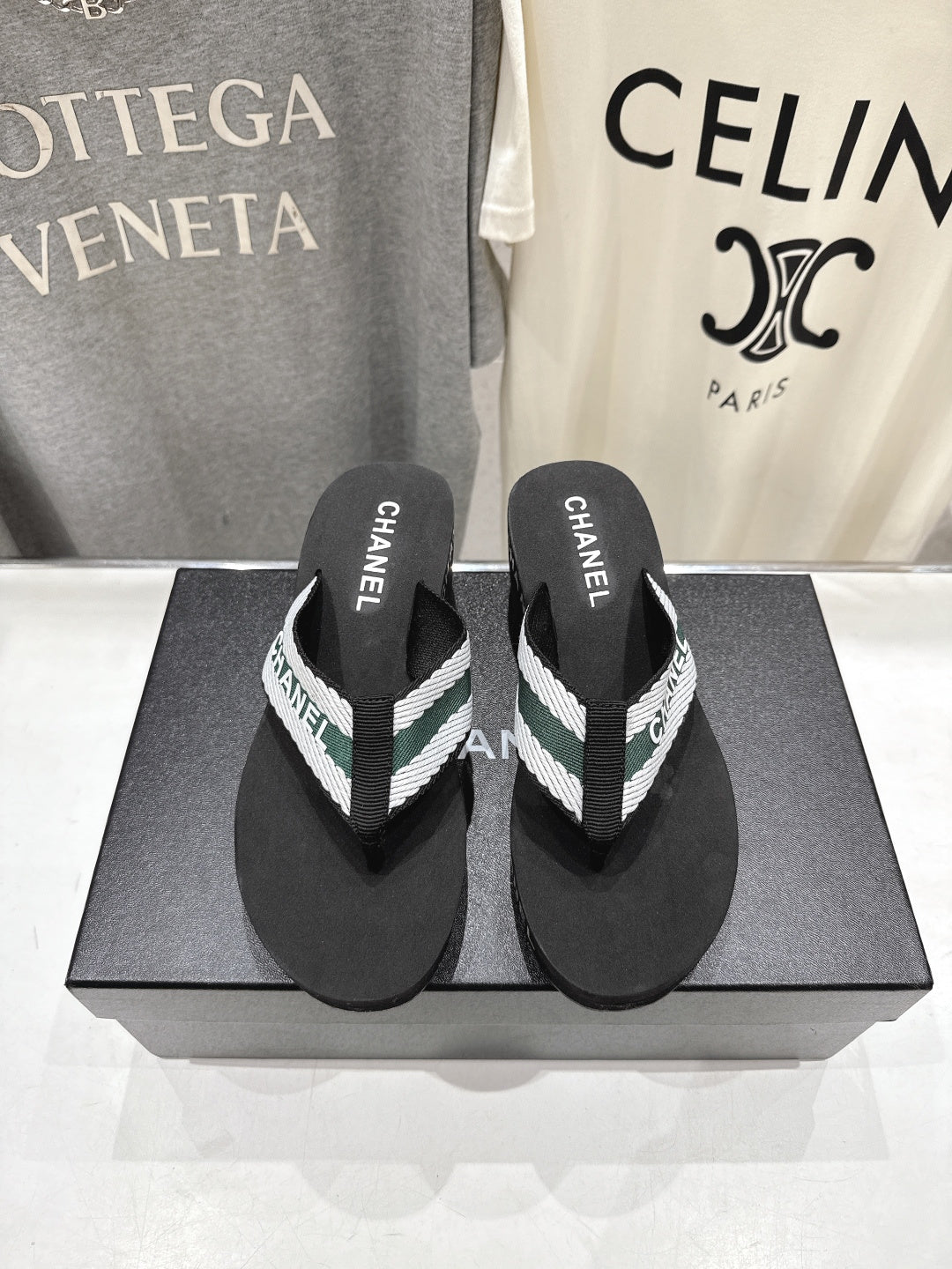 Chanel 2026 Thong Slipper Rubber Fabric 712991