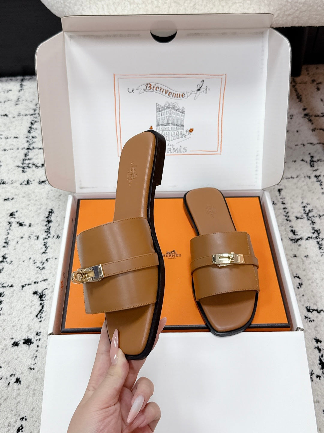 Hermes 2026 Giulia Sandal Calfskin