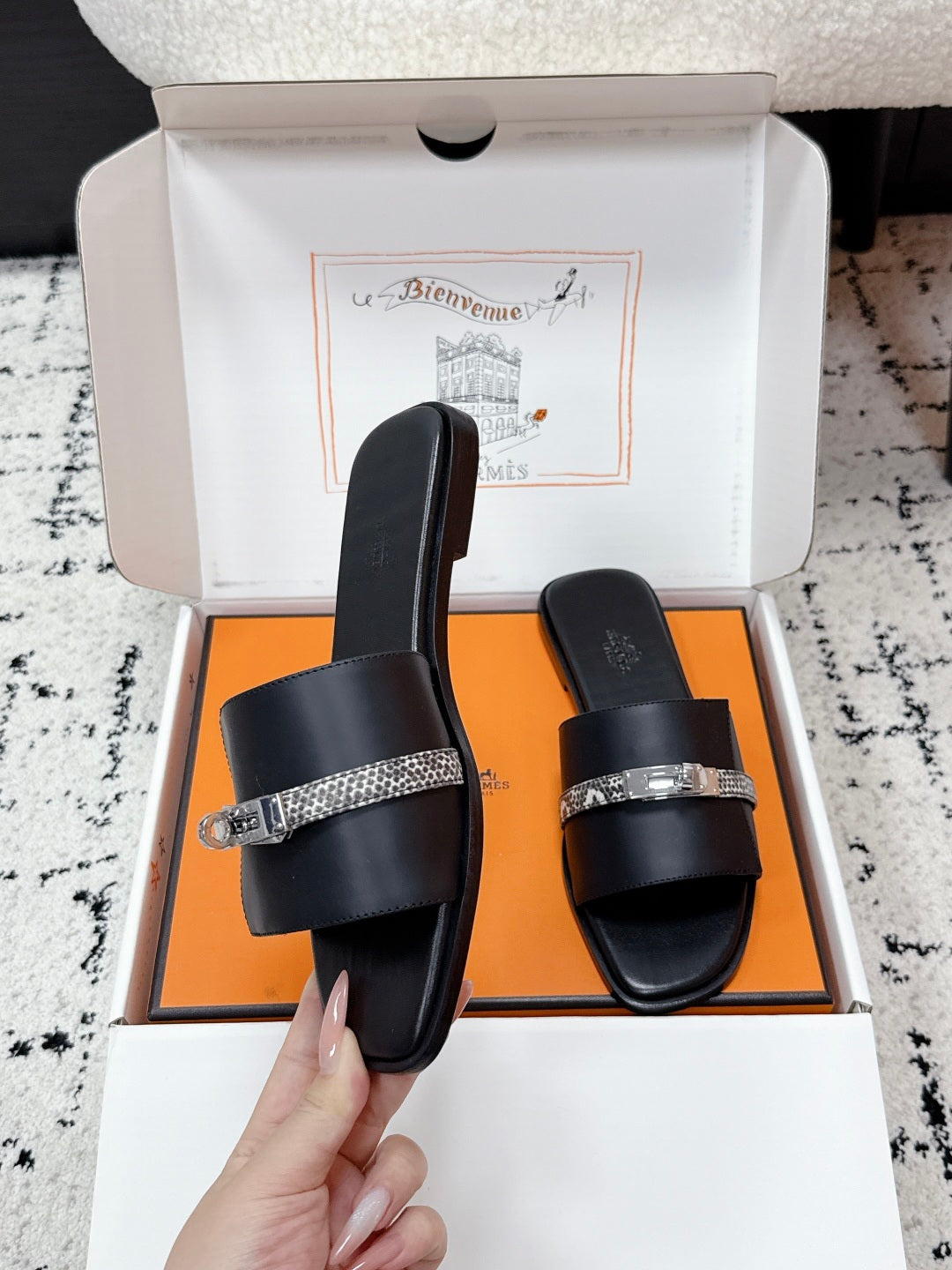 Hermes 2026 Giulia Sandal Calfskin
