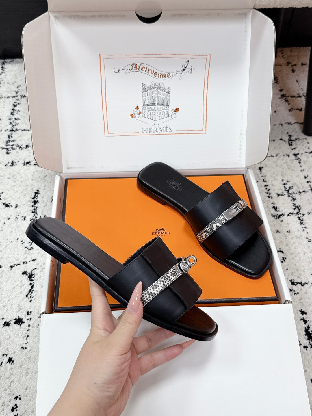 Hermes 2026 Giulia Sandal Calfskin