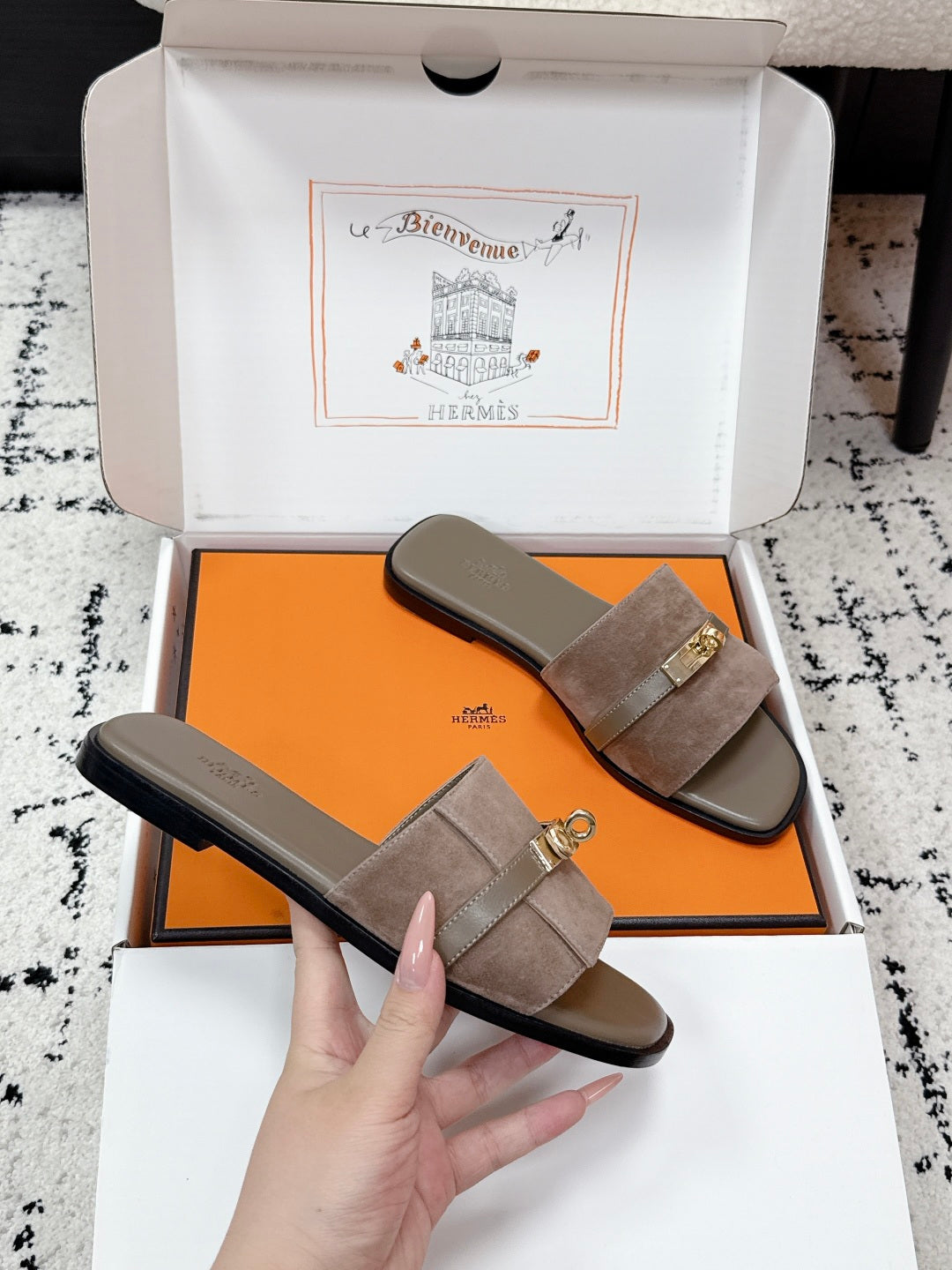 Hermes 2026 Giulia Sandal Calfskin