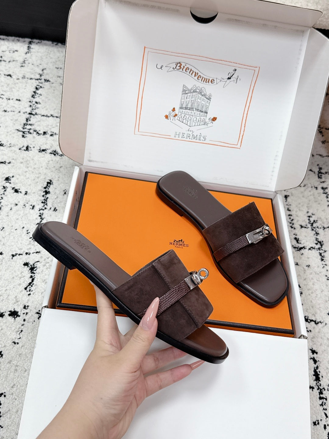 Hermes 2026 Giulia Sandal Calfskin