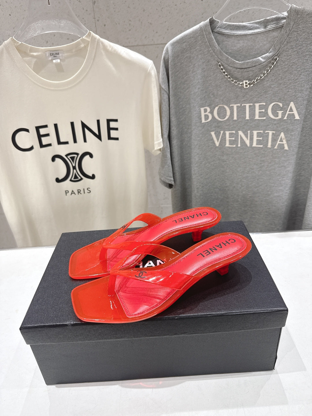 Chanel 2026 Transparent Sole Flip-Flops Beach Sandal 713048