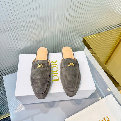 Dior 2026 Bow Mule Multicolor Suede Leather 713683