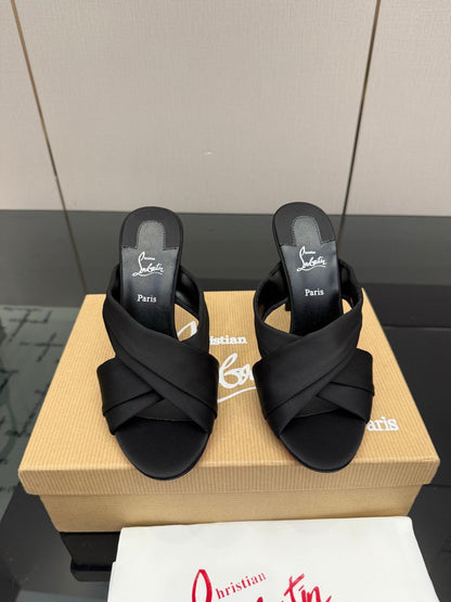 Christian Louboutin 2026 Hight Heels Sandals 100mm Silk Sheepskin 791551