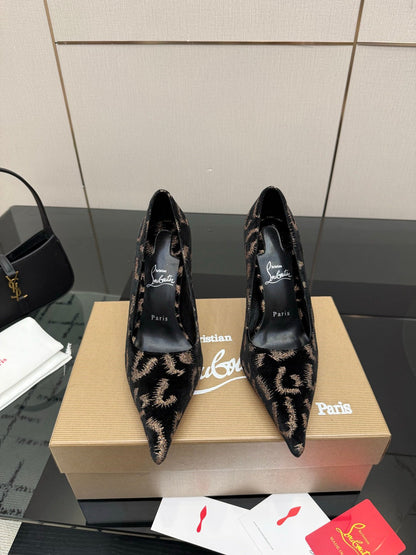 Christian Louboutin 2026 Heels Pumps 100mm Patent Leather Sheepskin 791555
