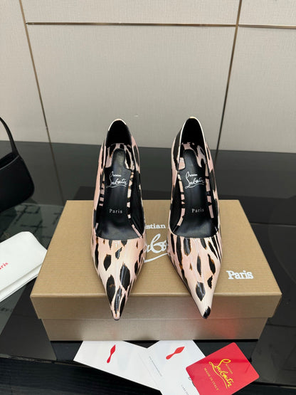 Christian Louboutin 2026 Heels Pumps 100mm Patent Leather Sheepskin 791555
