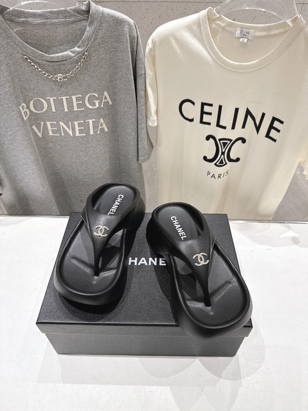 Chanel 2026 Flip-Flops Platform Wedge Heels 794233