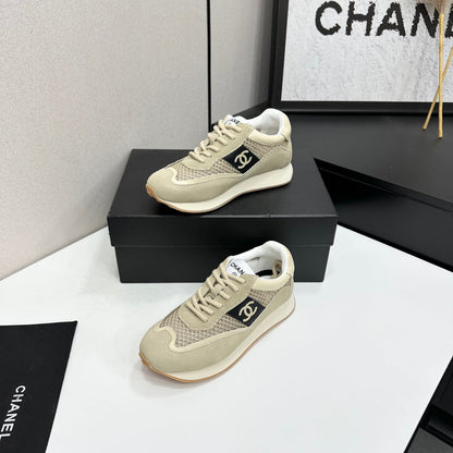 Chanel 2026 Retro Runner Sneakers 30mm Mesh Suede Calfskin 894904