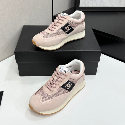 Chanel 2026 Retro Runner Sneakers 30mm Mesh Suede Calfskin 894904