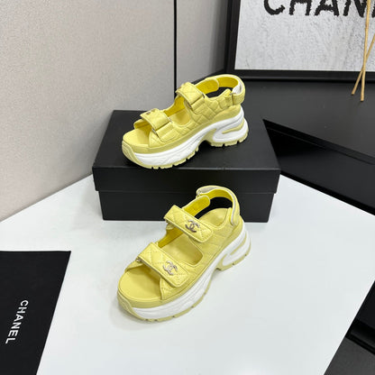 Chanel 2026 Chunky Sport Sandals 65mm Patent Calfskin 894909