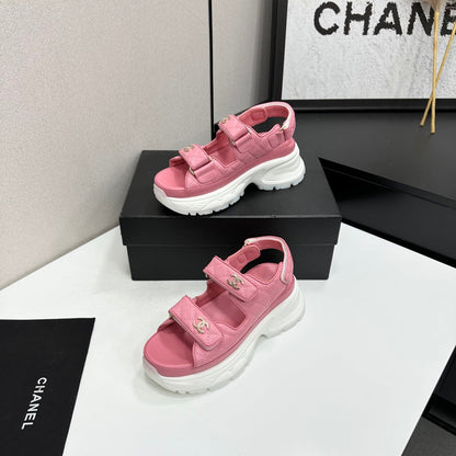 Chanel 2026 Chunky Sport Sandals 65mm Patent Calfskin 894909