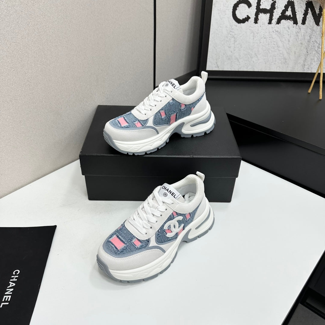 Chanel 2026 Casual Sneakers 50mm Demin Suede 894875