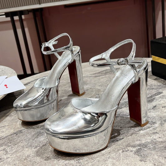 Christian Louboutin Movida Sabina Platform 130mm Pumps Patent Leather 825359