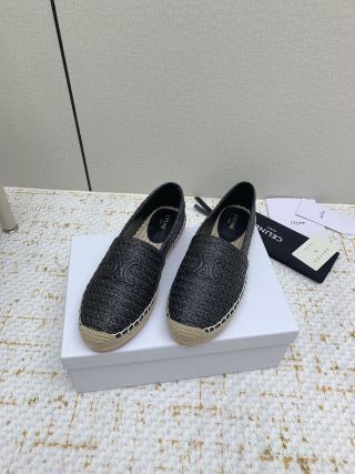 Celine 26 Flat Espadrilles In Tweed 732512