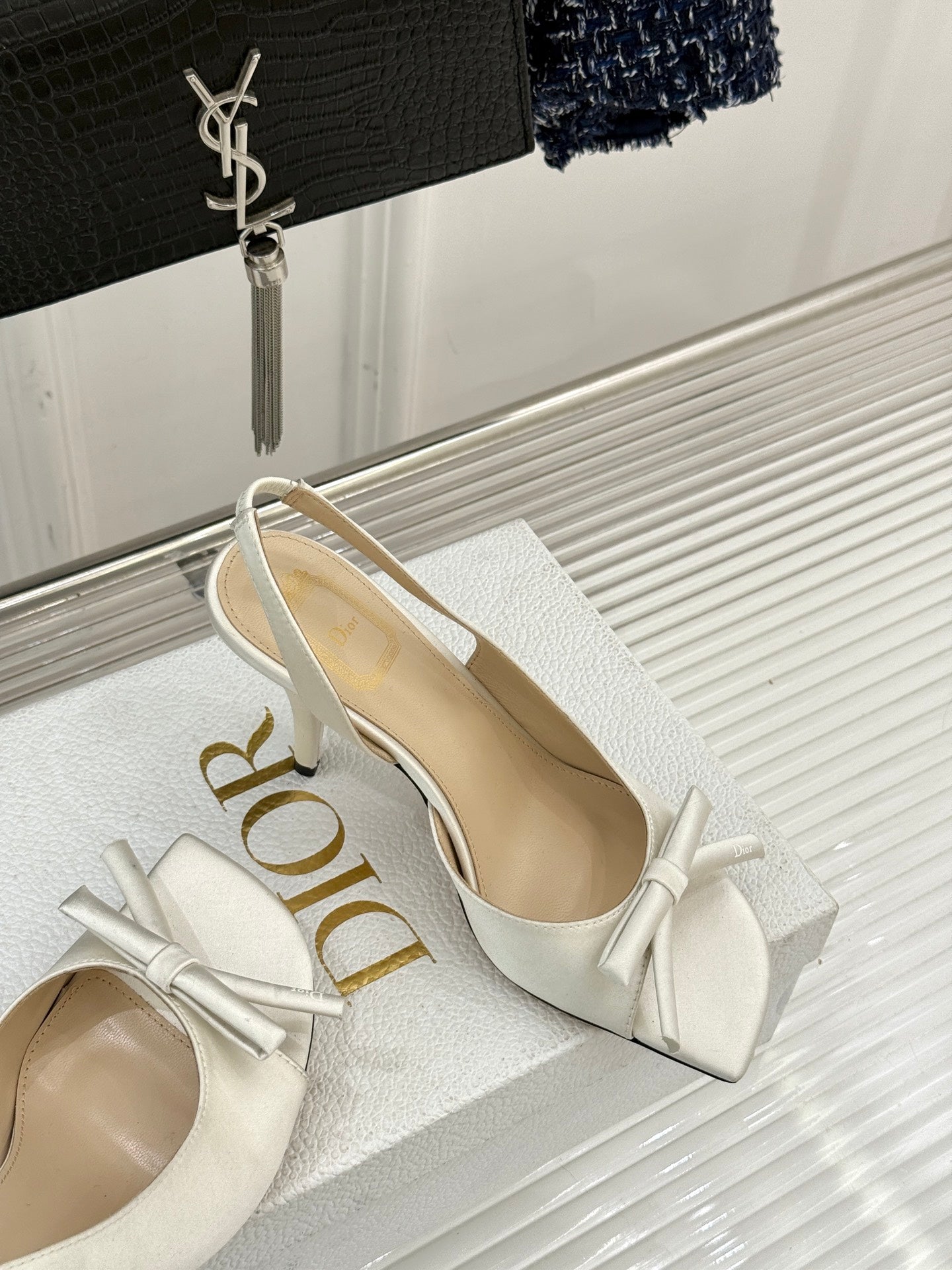 Dior 2026 Bow Heeled Slingback Sandal 607567